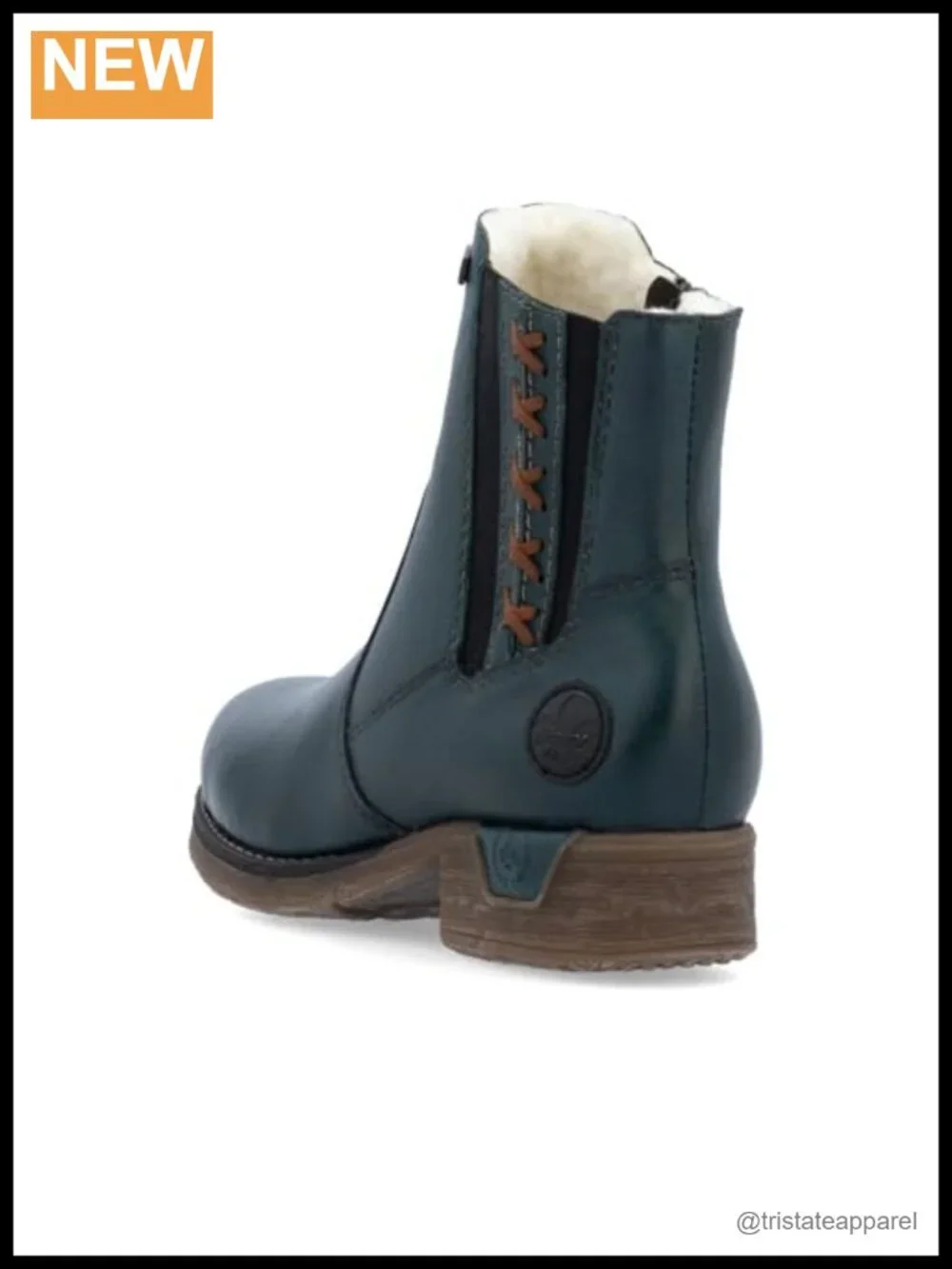 Rieker Women's Leather Chelsea Ankle Boots Water Resistant Zip